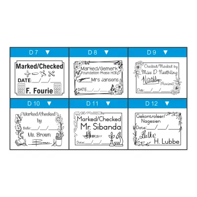 Medium Rectangular Duo Handle “Date” Stamp – Write-in Date Space (35mm x 50mm)