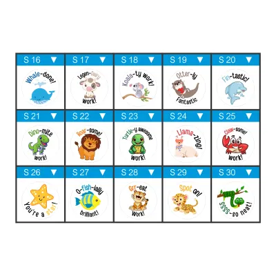 12 x Teacher Stickers – Motivational Puns