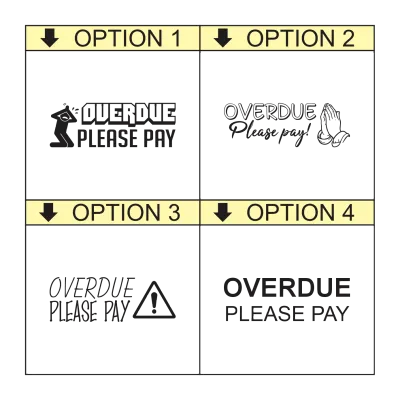OVERDUE – PLEASE PAY Self-Inking Office Stamp – rPET 842