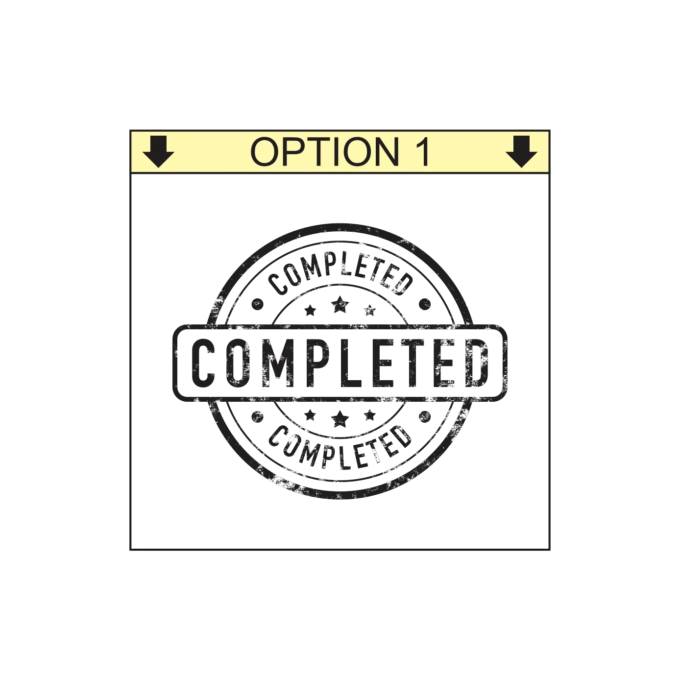 COMPLETED Self-Inking Office Stamp – S-530