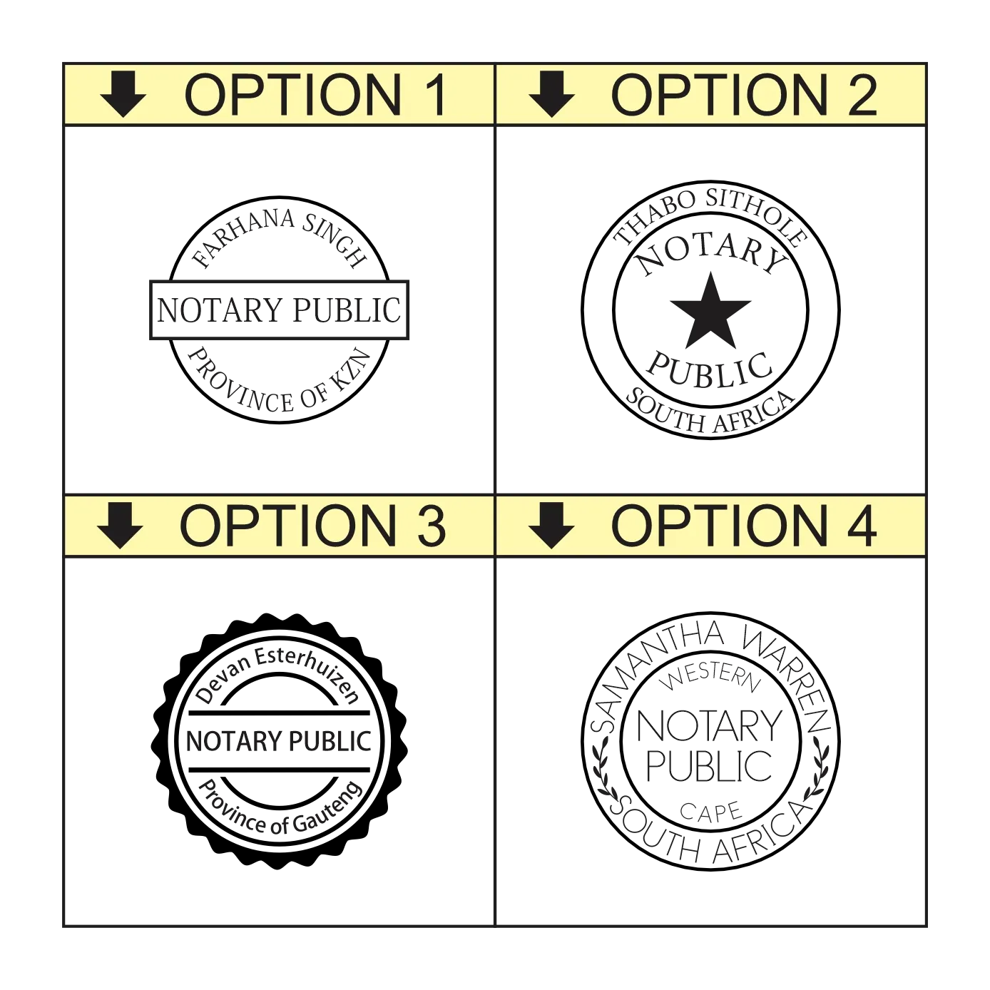 Notary Public Self-Inking Stamp – Official Legal Seal - S-530