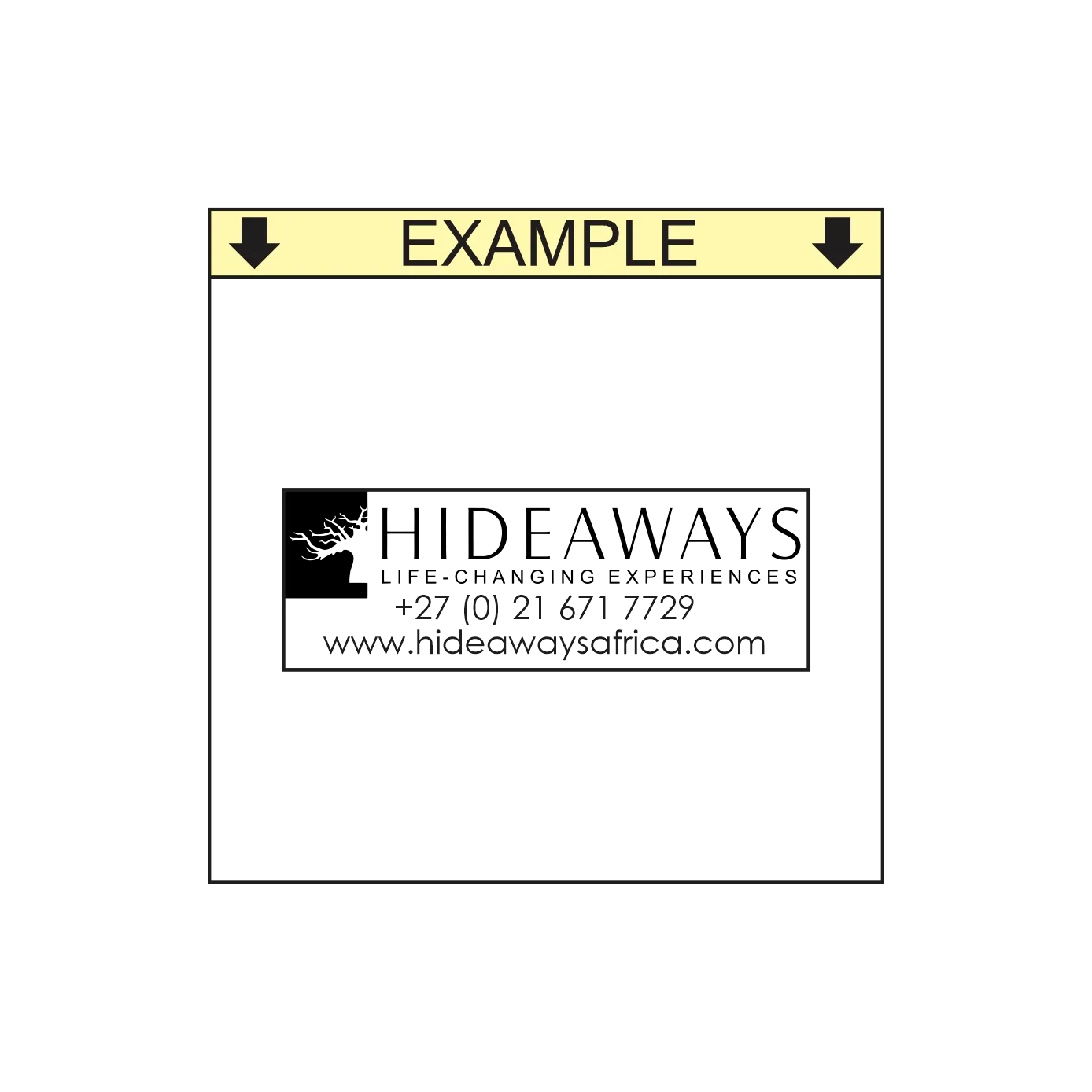 Business Information Self-Inking Stamp – rPET 844