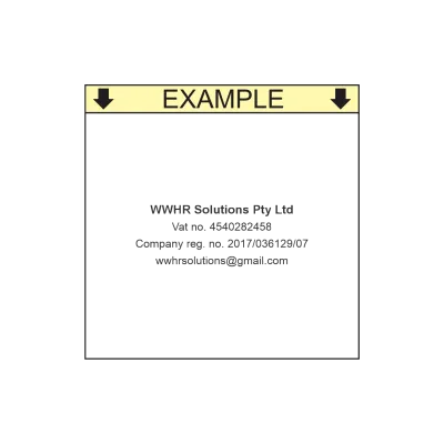 Business Information Self-Inking Stamp – S-843