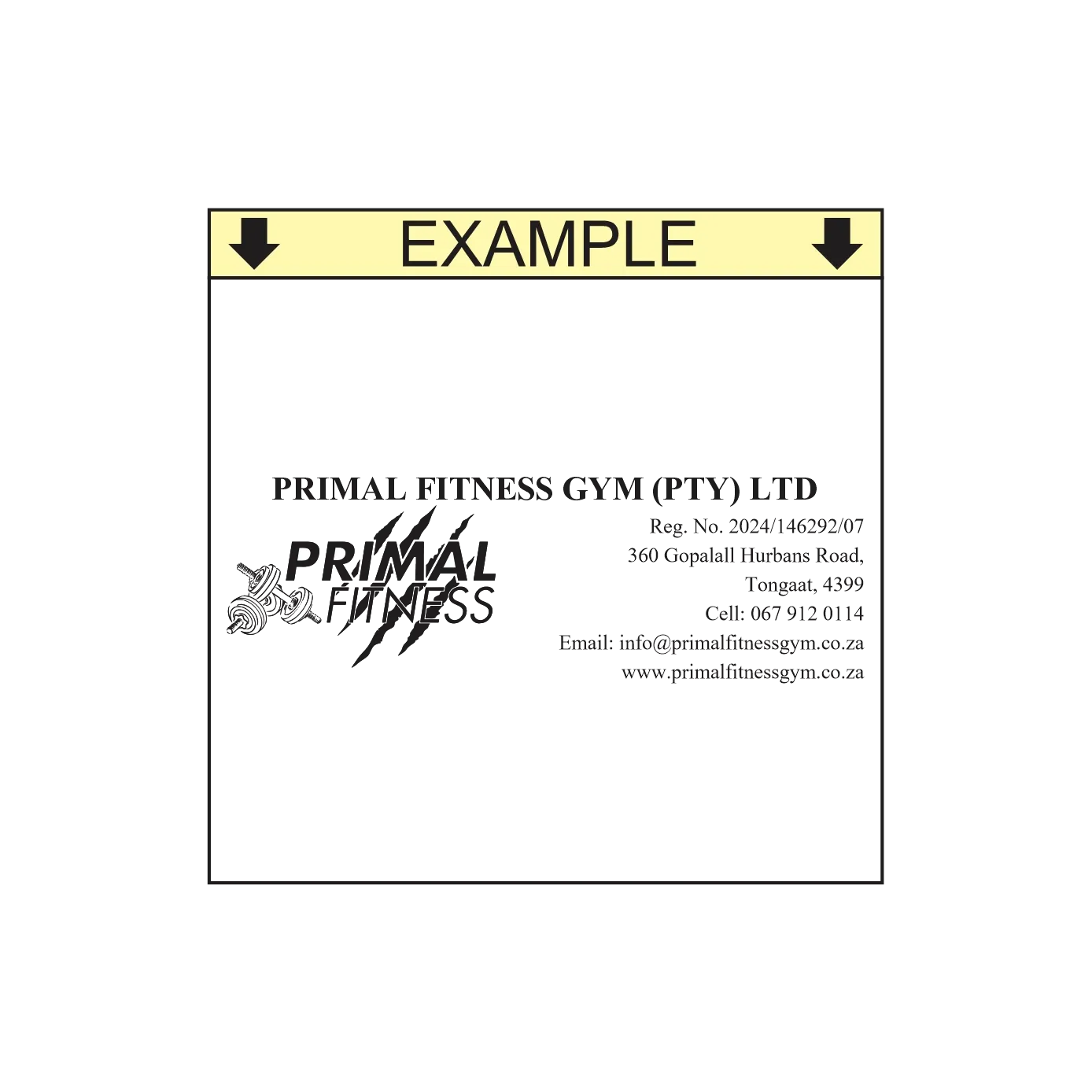 Business Information Self-Inking Stamp – rPET 845