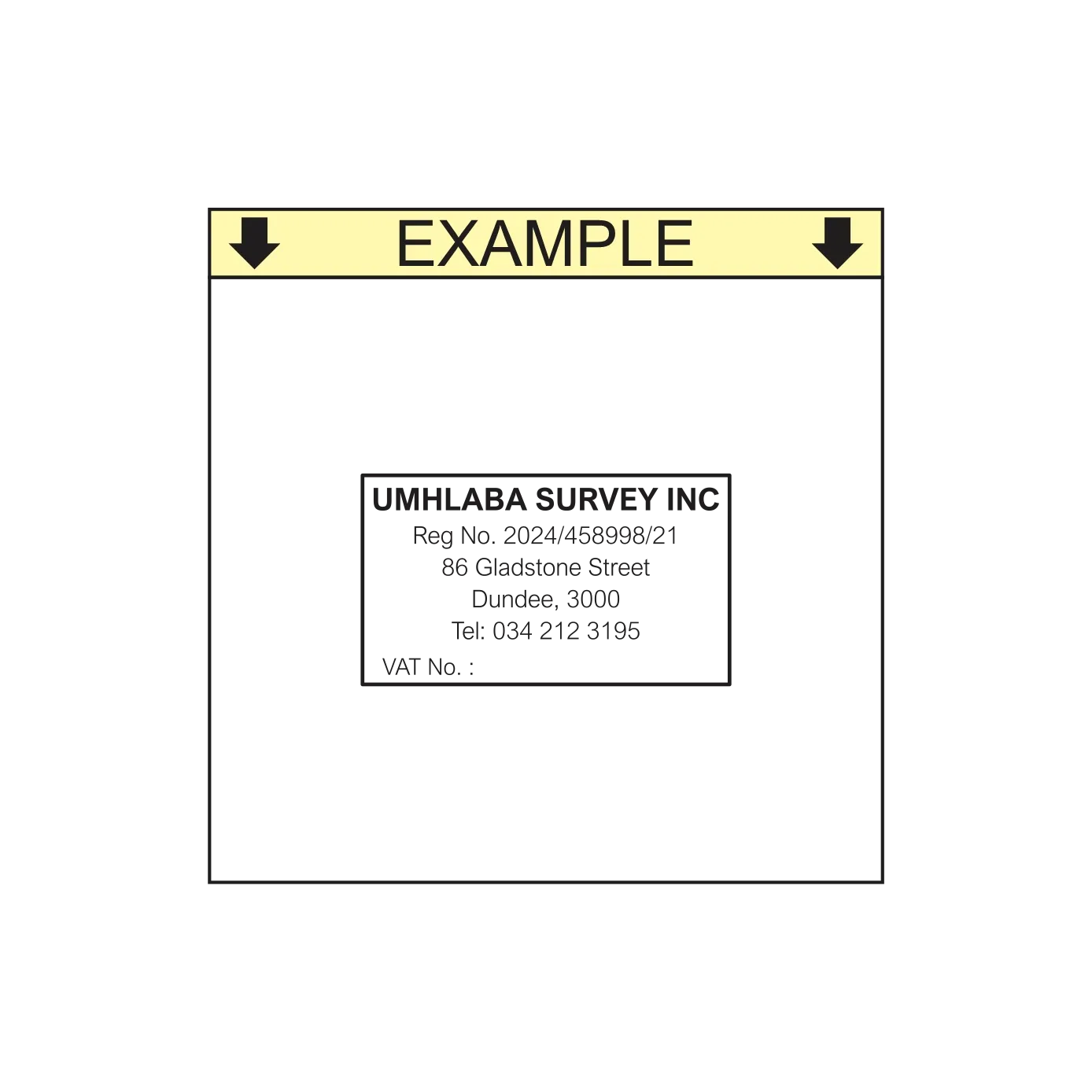 Business Information Self-Inking Stamp – Shiny S-826