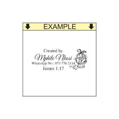 Custom Logo Branding Self-Inking Stamp – Shiny rPET 844