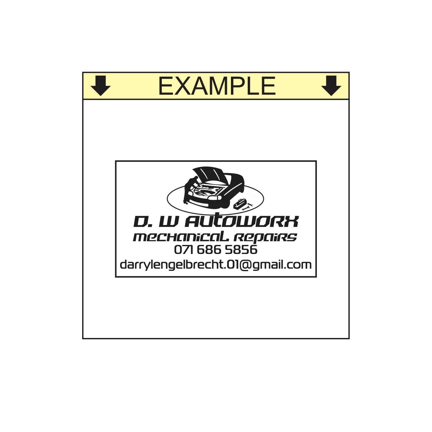 Business Information Self-Inking Stamp – S-828