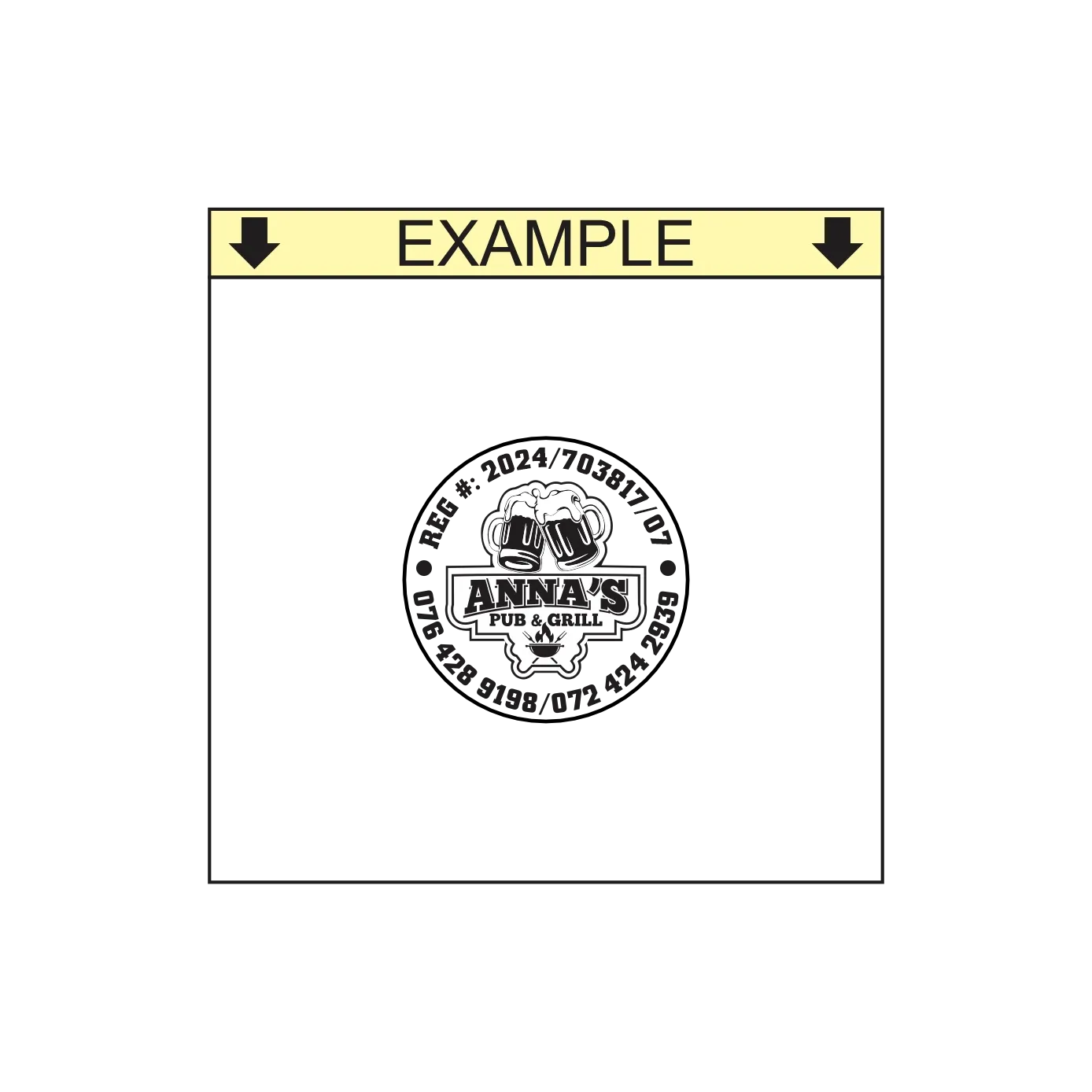 Business Information Self-Inking Stamp –Shiny  S-530