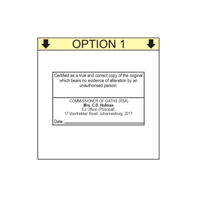 Certifying True Copy Self-Inking Stamp -Shiny S-828