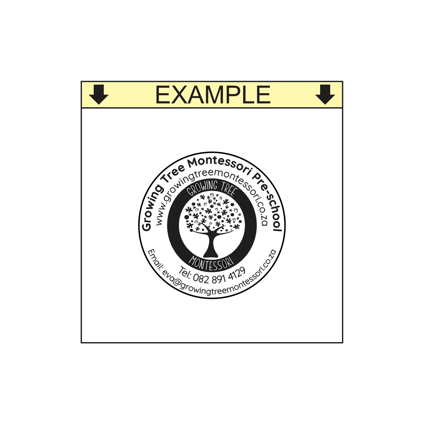 Business Information Self-Inking Stamp – Shiny S-542