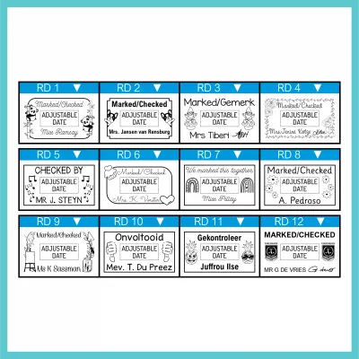 Rectangular Date Stamp - S-826D
