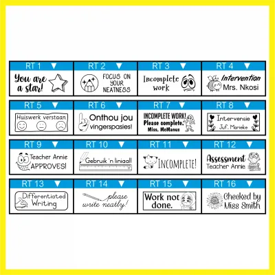 Rectangular Text Stamp – Self-Inking – rPET S-842