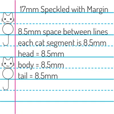 8.5mm Clever Cat Self-Inking Stamp – Fits 17mm Speckled with Margin Books - rPET-842