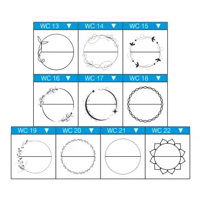 Medium Wooden Marking Circle Stamp – 30mm x 30mm – For Writing Marks