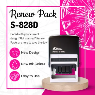 Renew Pack for Large Rectangular Date Stamps - S-828D