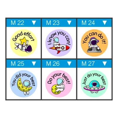 12 x Astronaut Teacher Stickers – Out of This World Praise