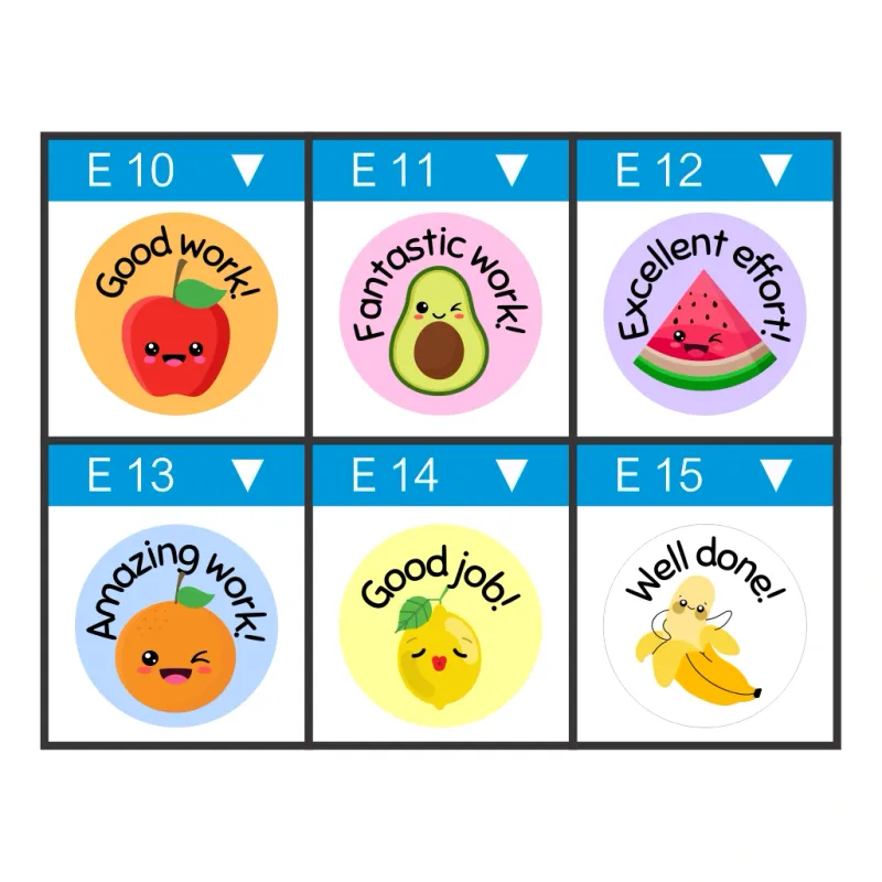 Fruit Reward Stickers for Teachers | Kawaii Vinyl Stickers South Africa