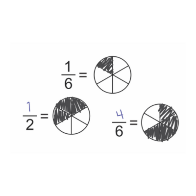 Wooden Fraction Stamp Blocks – Whole to Fifths