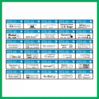 Rectangular Text Stamp - Small - rPET-841