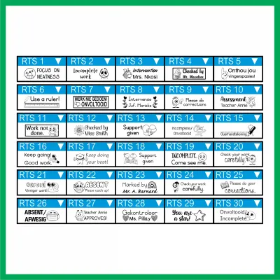 Rectangular Text Stamp - Small - rPET-841