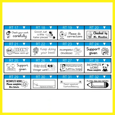 Rectangular Text Stamp – Self-Inking – rPET S-842