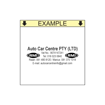 Business Information Self-Inking Stamp – rPET 844