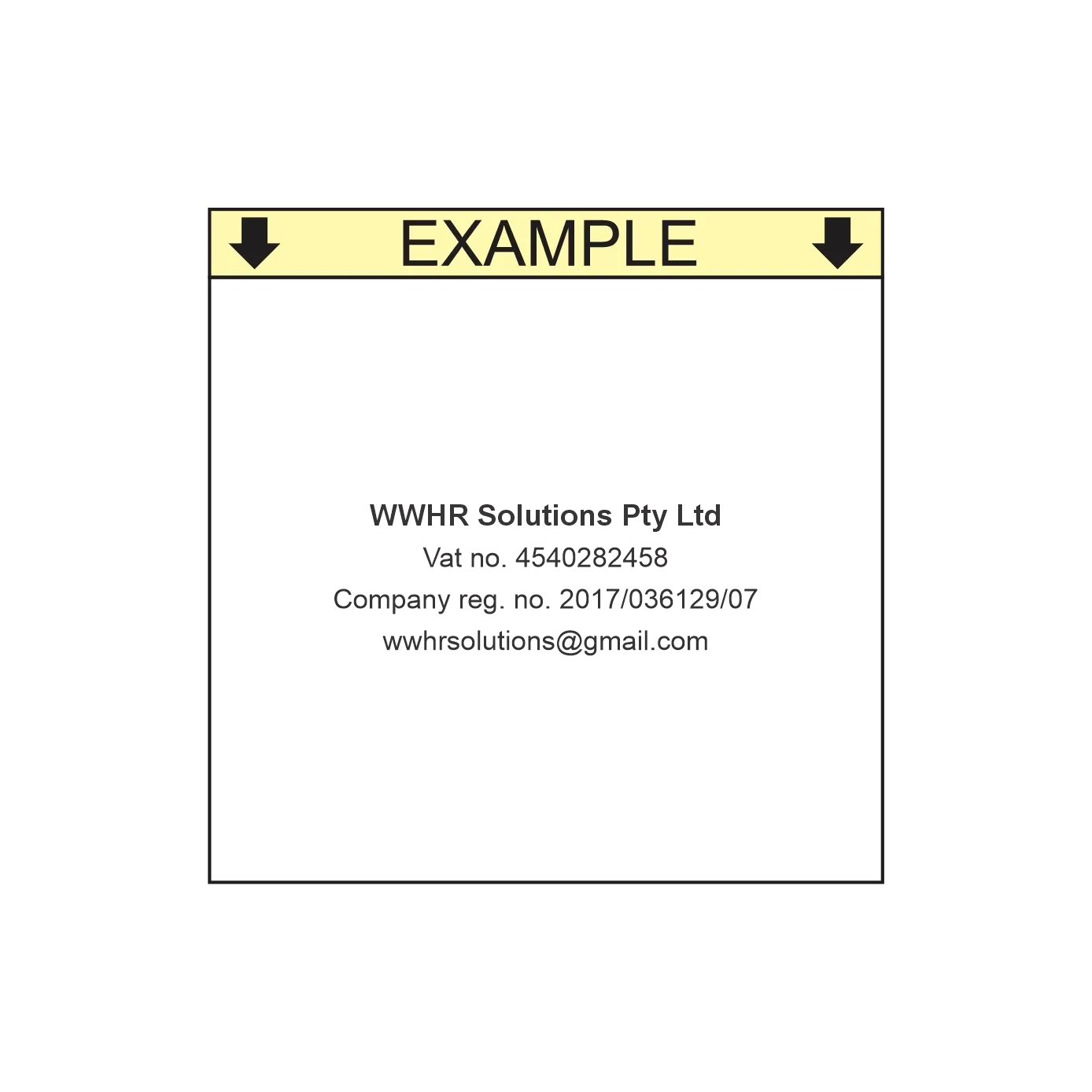 Business Information Self-Inking Stamp – S-843