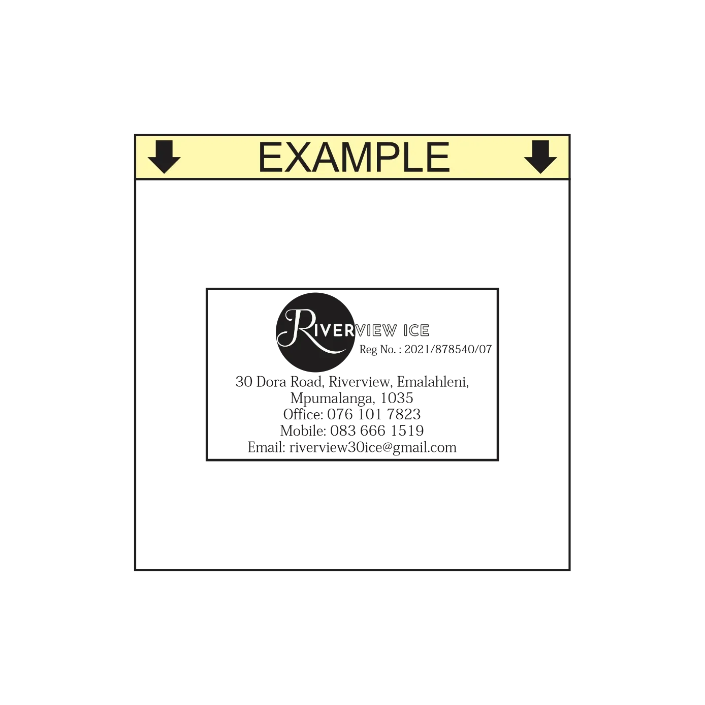 Business Information Self-Inking Stamp – S-827