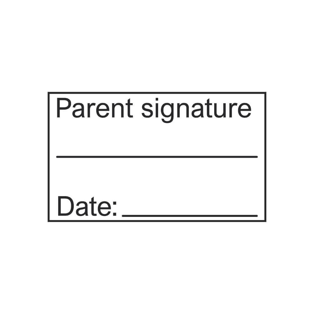 Parent Signature Stamp - S-826