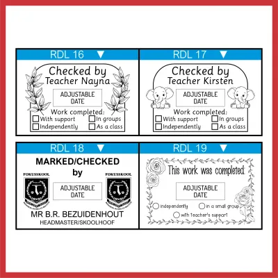 Extra Large Rectangular Dater Stamps - S-829D