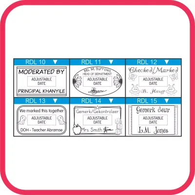 Medium Rectangular Date Stamps - S-827D