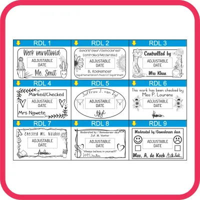 Medium Rectangular Date Stamps - S-827D