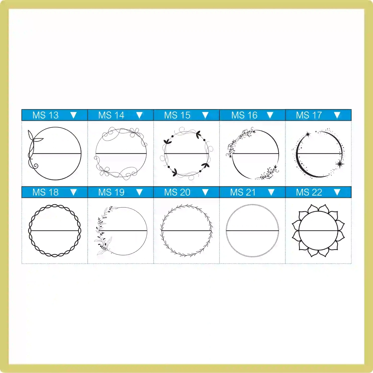 Marking Circle Stamp - Medium - S-530