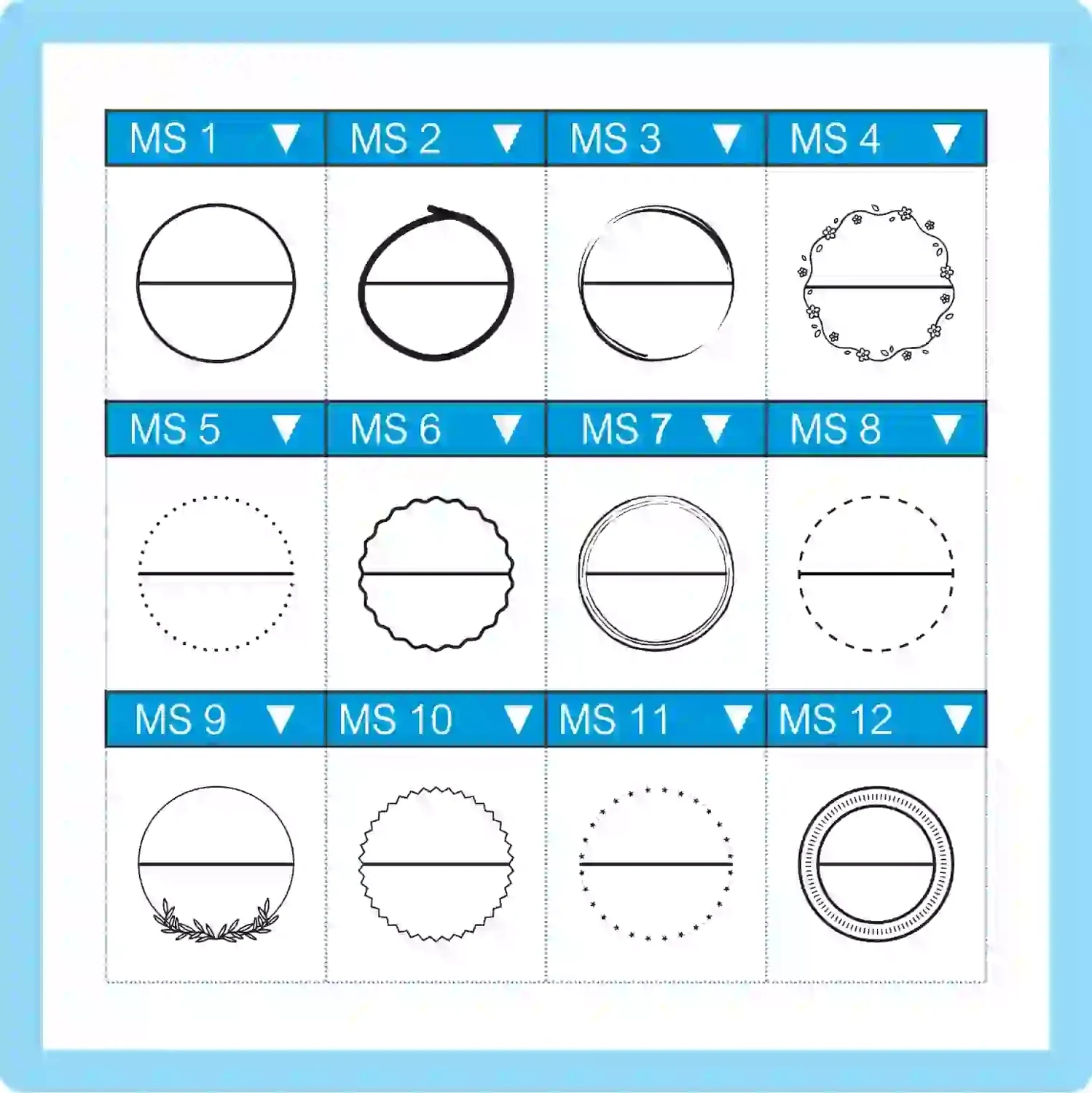 Marking Circle Stamp - Small - S-520