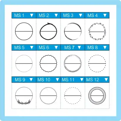 Marking Circle Stamp - Small - S-520 Marking Circle Stamp - Small - S-520
