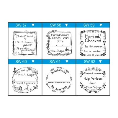 Large Round/Square Wooden Stamp – 40mm x 40mm – Custom Text or Image