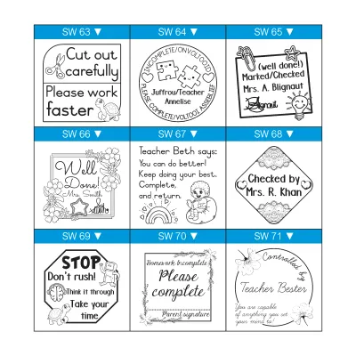 Extra Large Round/Square Wooden Stamp – 50mm x 50mm – Custom Text or Image