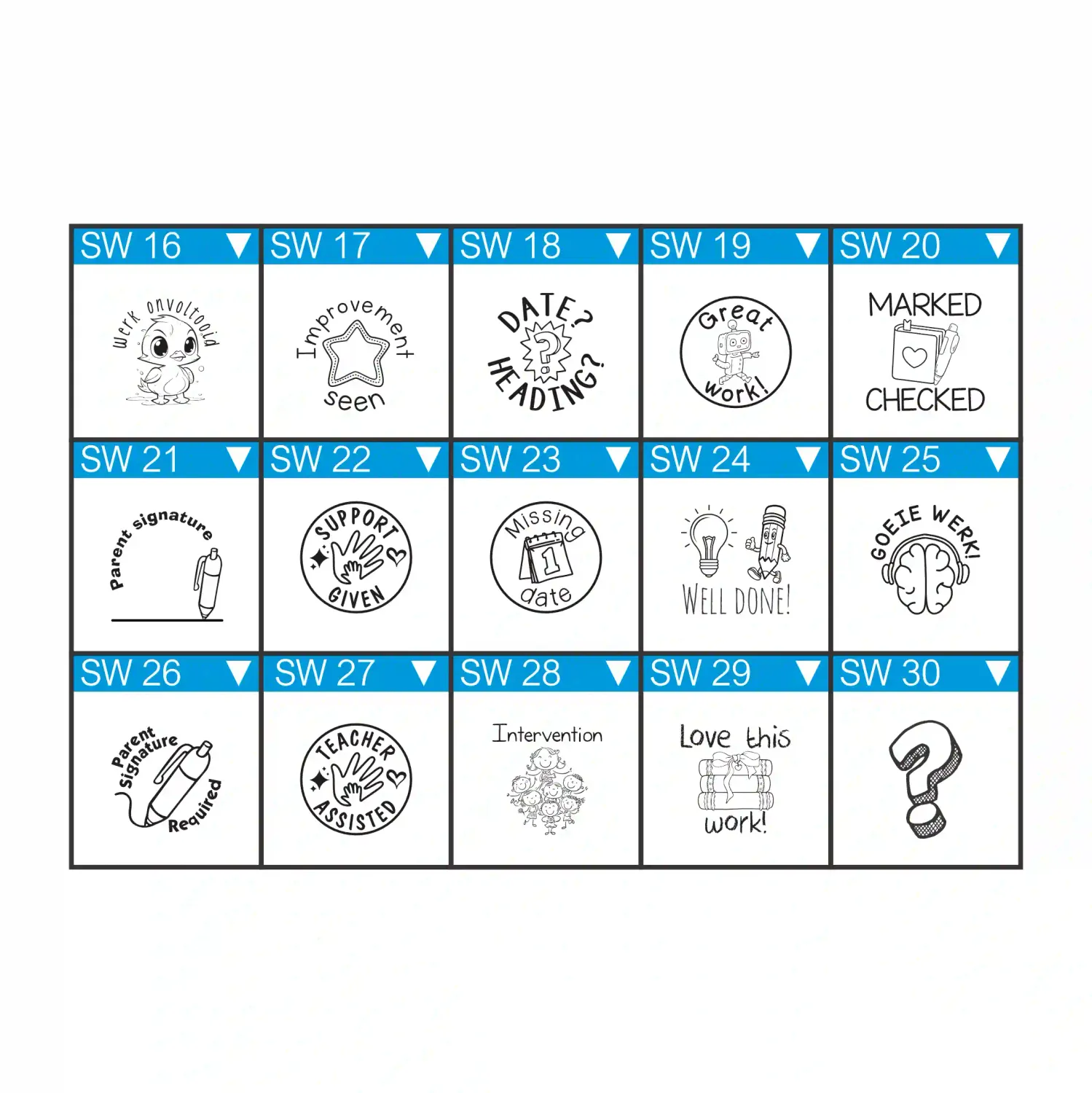 Small Round/Square Wooden Stamp – 20mm x 20mm – Custom Text or Image