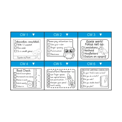 Medium Checklist Teacher Stamp – Duo Handle (35mm x 50mm)
