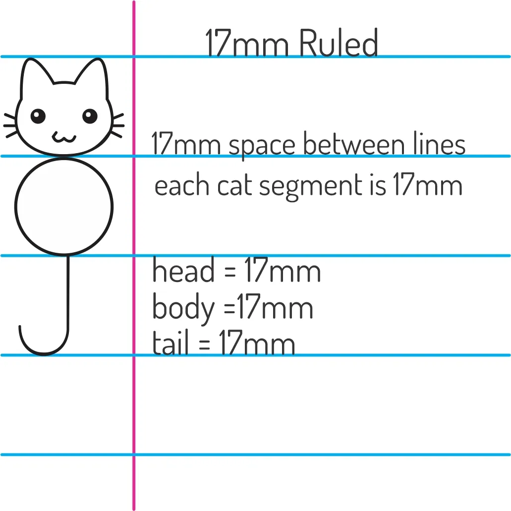 17mm Clever Cat Stamp – Fits Ruled Exercise Books (Wooden Stamp)