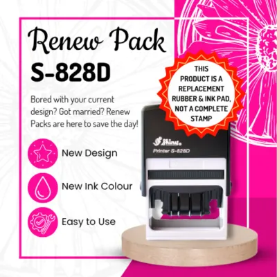 Renew Pack for Large Rectangular Date Stamps - S-828D