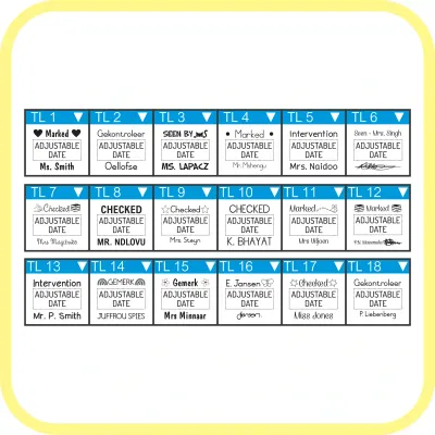 Renew Pack for Mini Teacher Date Stamp – Compact Two-Line – Shiny S-302D