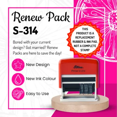 Renew Pack for In-Line Date Stamp for Workbooks – Shiny S-314
