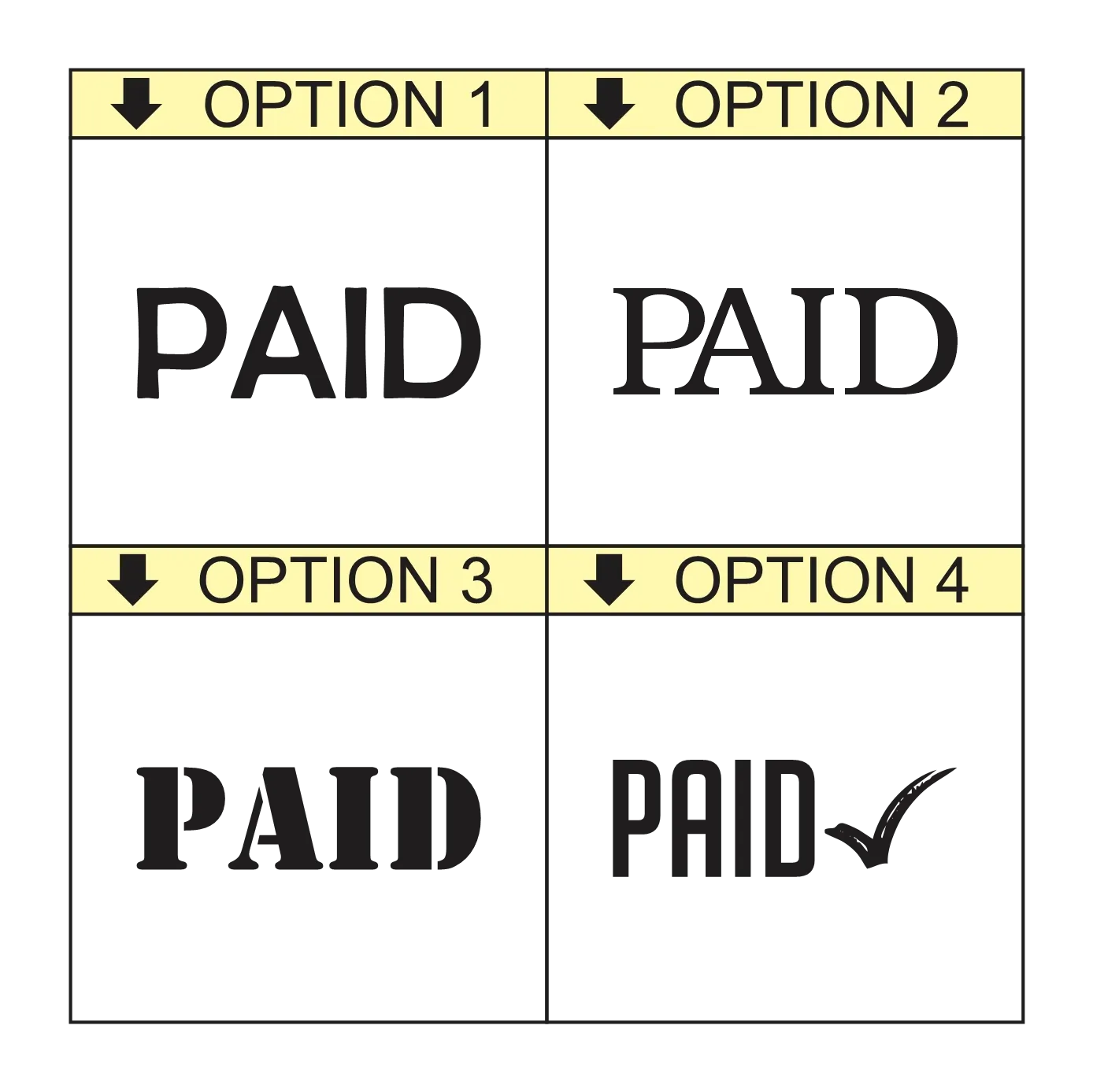 PAID Self-Inking Office Stamp – rPET 842