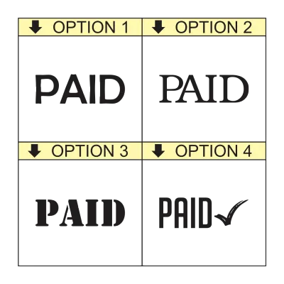 PAID Self-Inking Office Stamp – rPET 842