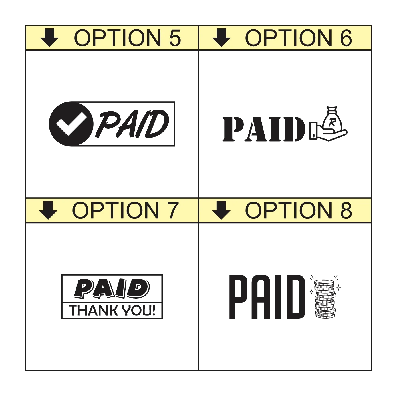 PAID Self-Inking Office Stamp – rPET 842