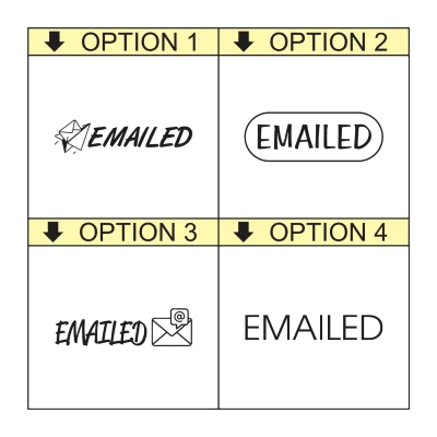 EMAILED Self-Inking Office Stamp – rPET 842