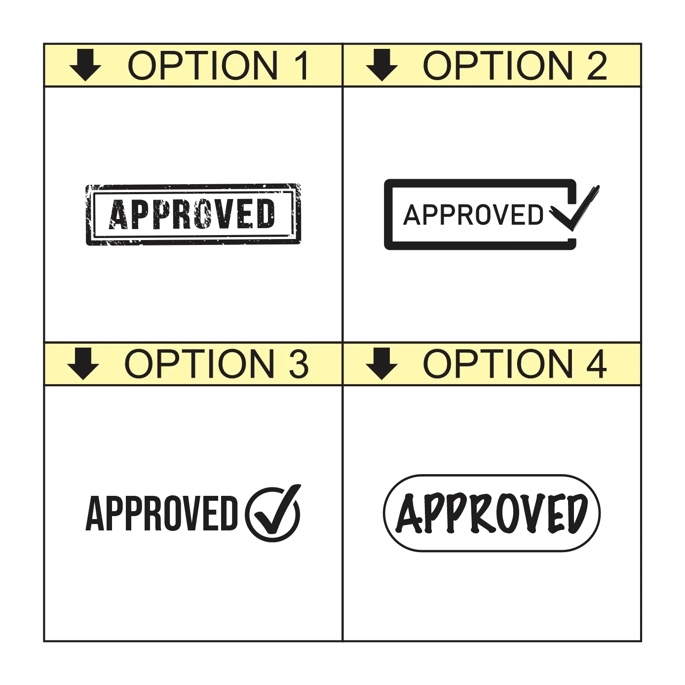 APPROVED Self-Inking Office Stamp – rPET 842