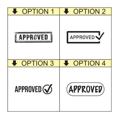 APPROVED Self-Inking Office Stamp – rPET 842