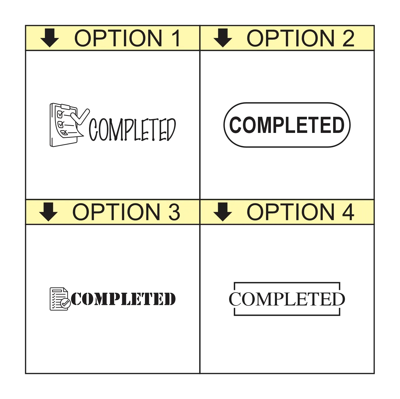 COMPLETED Self-Inking Office Stamp – rPET 842